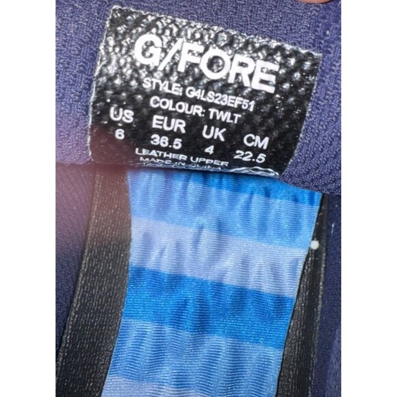 G/Fore Women's Kiltie Disruptor Golf Shoe Black Twilight Size 6 US New with Tag - Picture 5 of 9